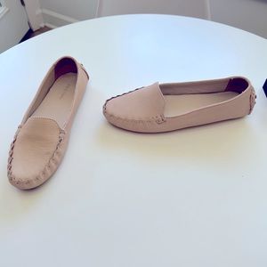 Cole Haan drivers in pale pinky cream